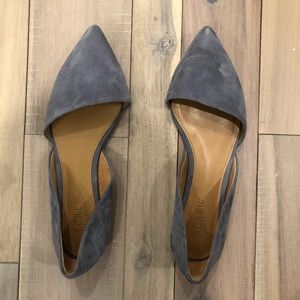 J. Crew Shoes - JCREW Blue Suede D’orsay Flats J. Crew Shoes - JCREW Blue Suede D’orsay Flats
